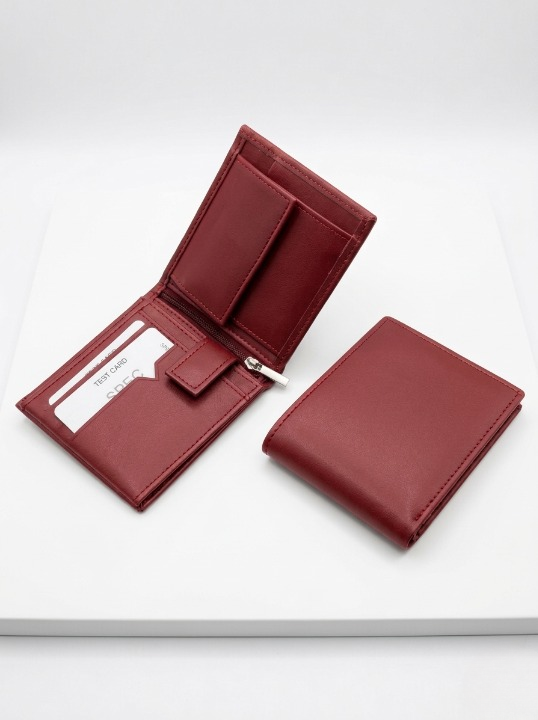 Classic Burgundy Red wallets for Men's Premium Quality PU leather Best Slim Design