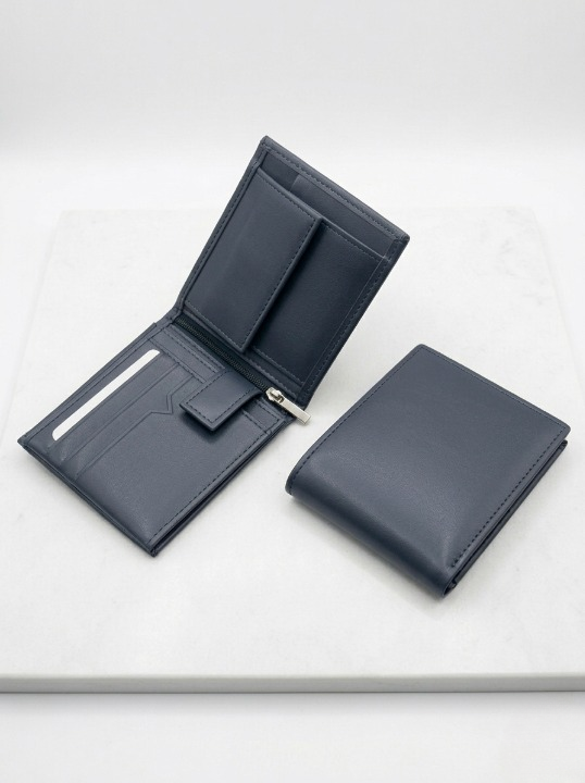 Classic Navy Blue wallets for Men's Premium Quality PU leather Best Slim Design