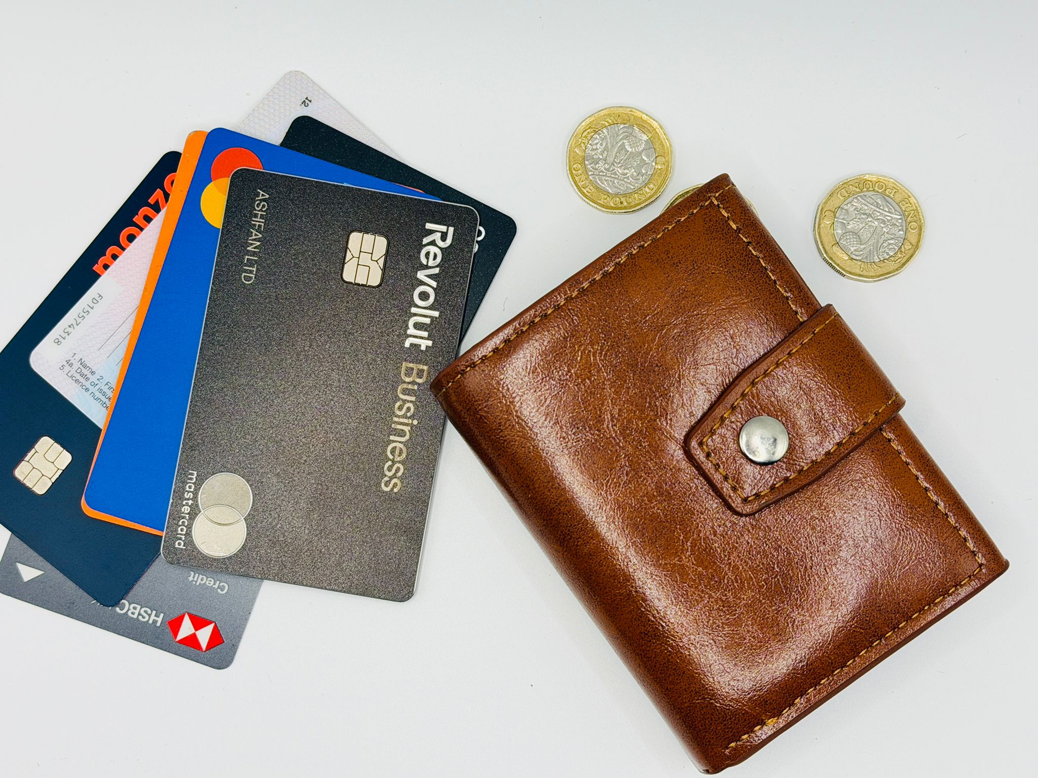 RFID Blocking Smart Leather Wallet for Men – Slim Card Holder with Quick Access